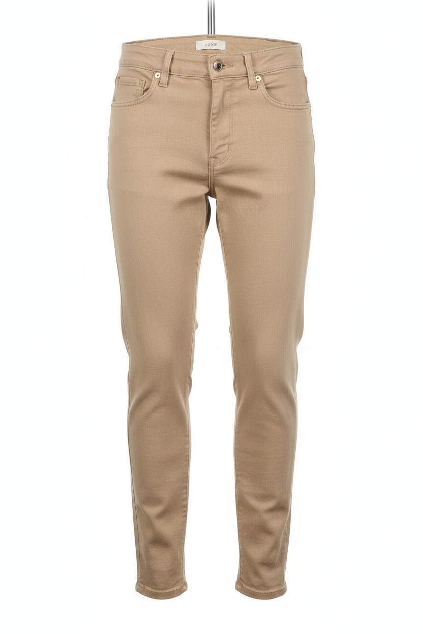 Beige Luxe Jeans