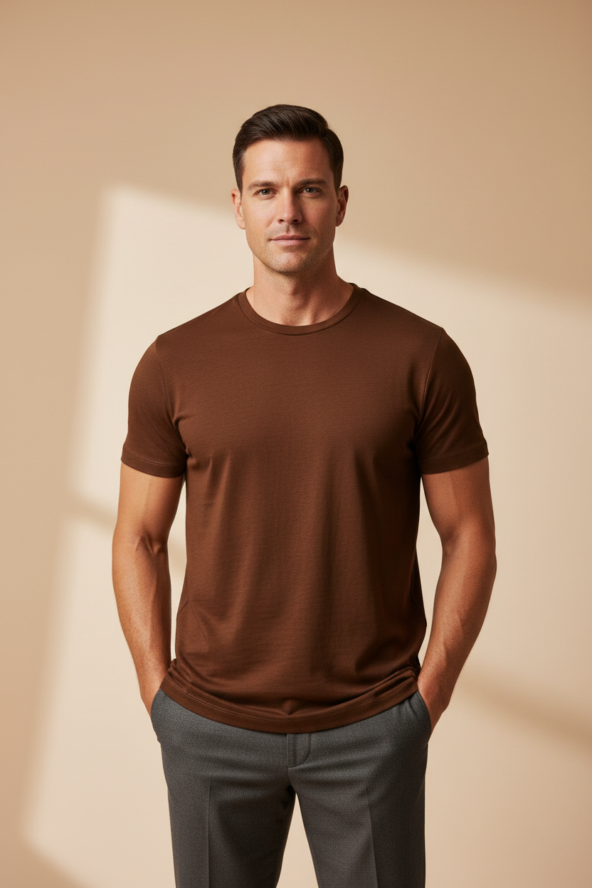 Brown Essential Tee