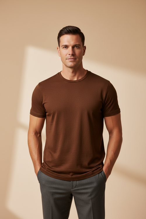 Brown Essential Tee