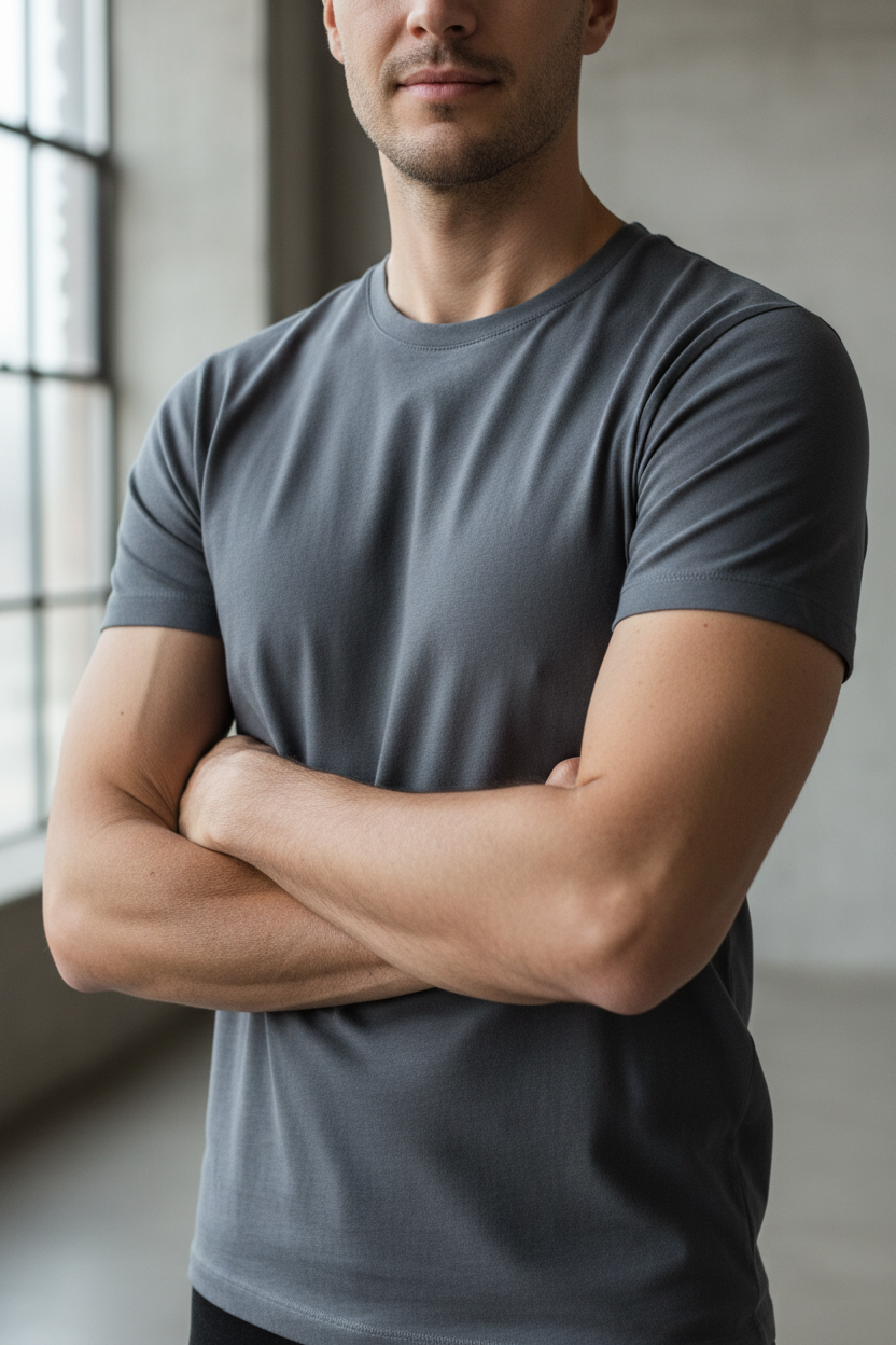 Gray Essential Tee
