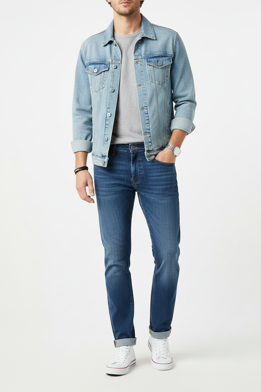 Indigo Straight Jeans