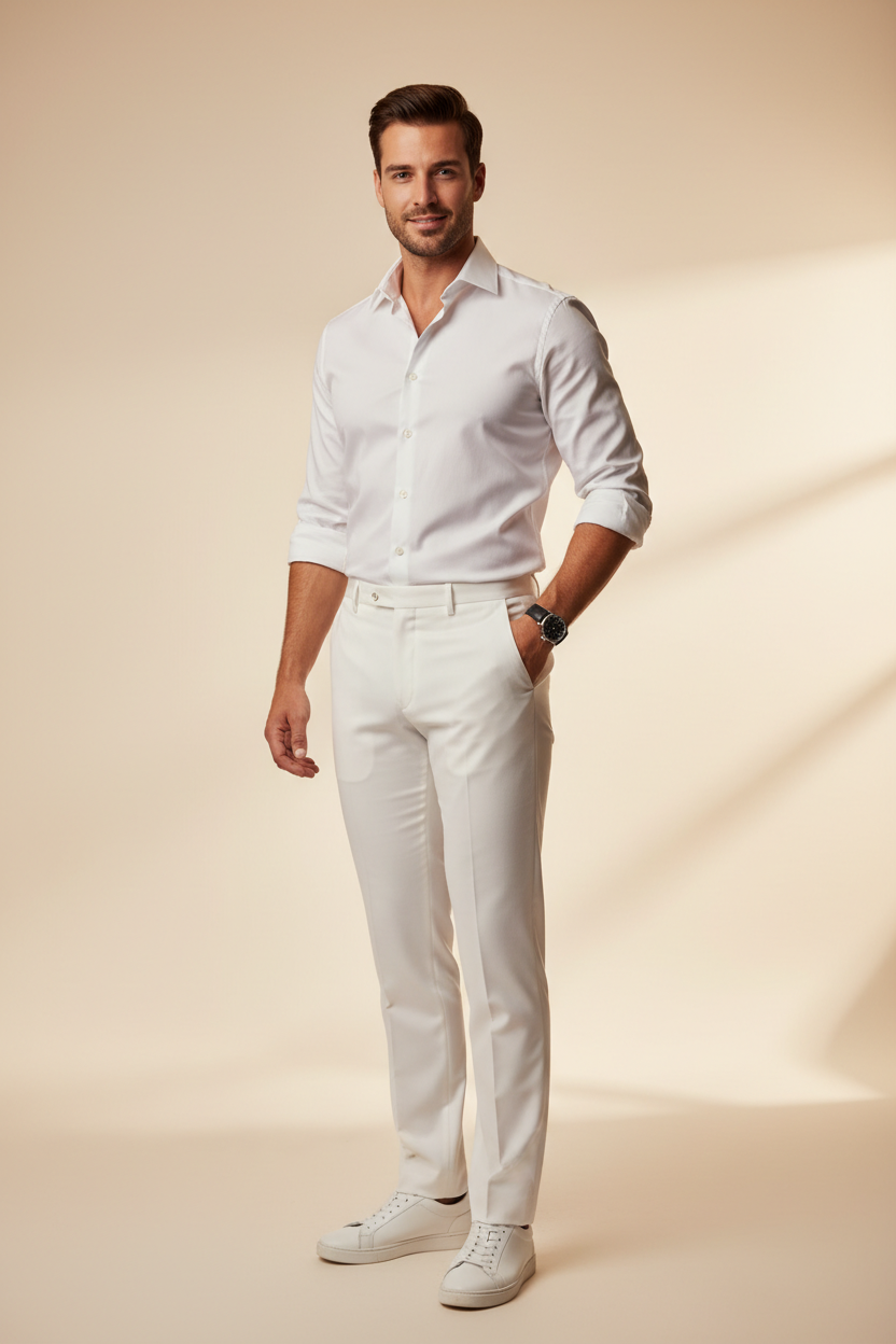 Shirt & Pant Pack – White