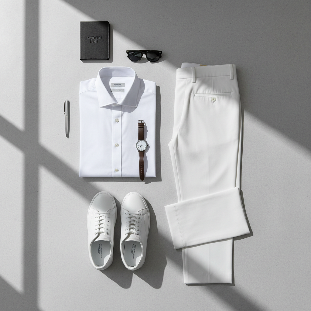 Shirt & Pant Pack – White