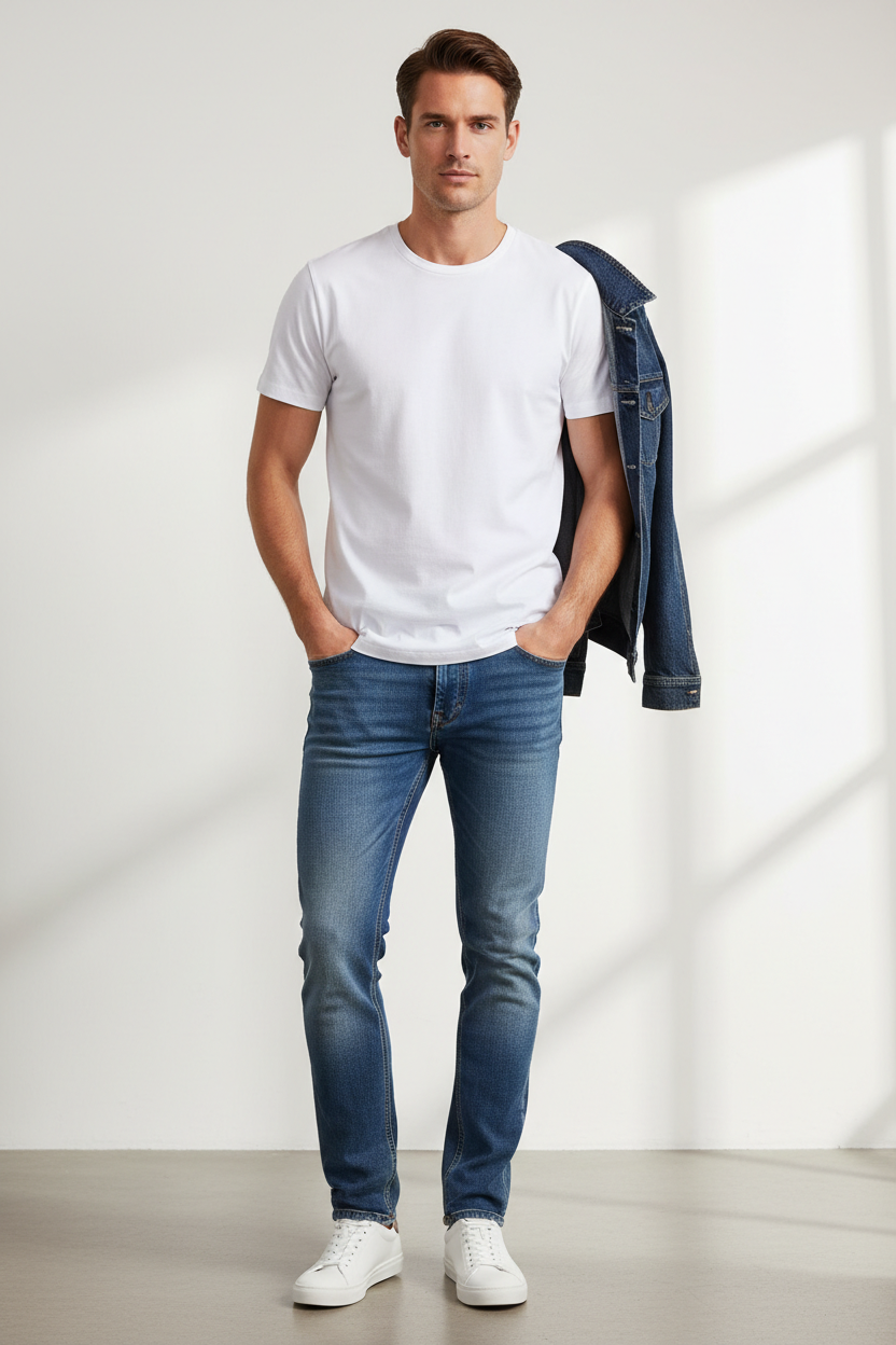 White Essential Tee